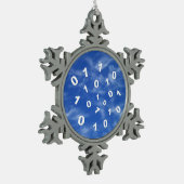 Gegevens cloud computing tin sneeuwvlok ornament (Links)