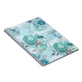 Gegevens Elegant Blue Rozen Lace Notitieboek (Rechterzijde)