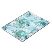 Gegevens Elegant Blue Rozen Lace Notitieboek (Linkerzijde)