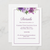 Gegevens en informatie over de Paarse brandbestrij Informatiekaartje (Voorkant / Achterkant)