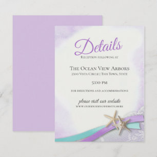 Gegevens en informatie over Starfish en Lace Paars Kaart