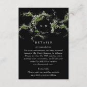 Gegevens Eucalyptus Wreath Monogram Weddenschap Informatiekaartje (Voorkant)