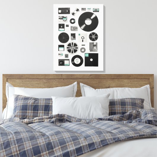 Gegevens | Florent Bodart Canvas Afdruk (Insitu (Slaapkamer))