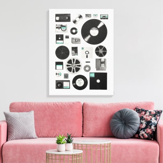 Gegevens | Florent Bodart Canvas Afdruk (Insitu (Woonkamer))