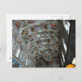 Gegevens in de Sistine Chapel Briefkaart (Voorkant / Achterkant)