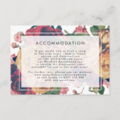 Gegevens INFO Boho Floral Modern Wedding Informatiekaartje (Voorkant)