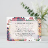 Gegevens INFO Boho Floral Modern Wedding Informatiekaartje (Staand voorkant)