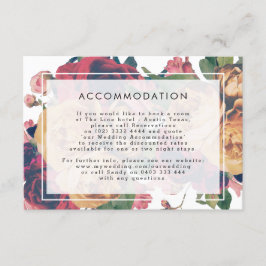 Gegevens INFO Boho Floral Modern Wedding Informatiekaartje