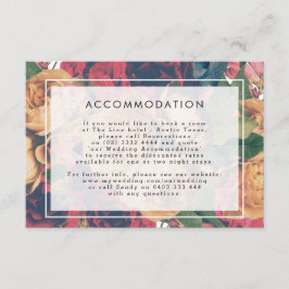 Gegevens INFO Boho Floral Modern Wedding Informatiekaartje