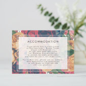 Gegevens INFO Boho Floral Modern Wedding Informatiekaartje (Staand voorkant)