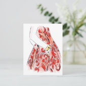 Gegevens mode briefkaart (Staand voorkant)