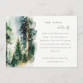 Gegevens over bosbruiloft in het Waterverf bossen Informatiekaartje (Voorkant)