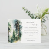 Gegevens over bosbruiloft in het Waterverf bossen Informatiekaartje (Staand voorkant)