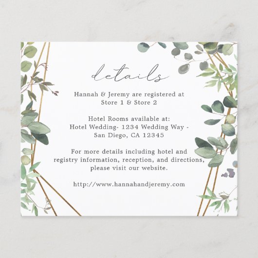 Gegevens over budgettaire bijtende eucalyptus en g (Voorkant)