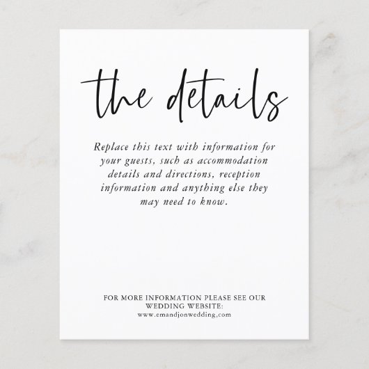 Gegevens over budgetzwart-withuwelijk (Voorkant)