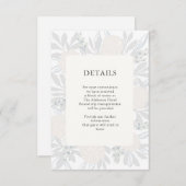 Gegevens over Cream-Rozen Informatiekaartje (Voorkant / Achterkant)