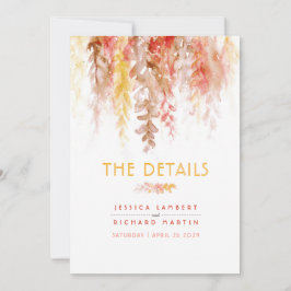 Gegevens over de bruiloft van herfsten