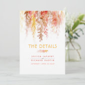 Gegevens over de bruiloft van herfsten (Staand voorkant)