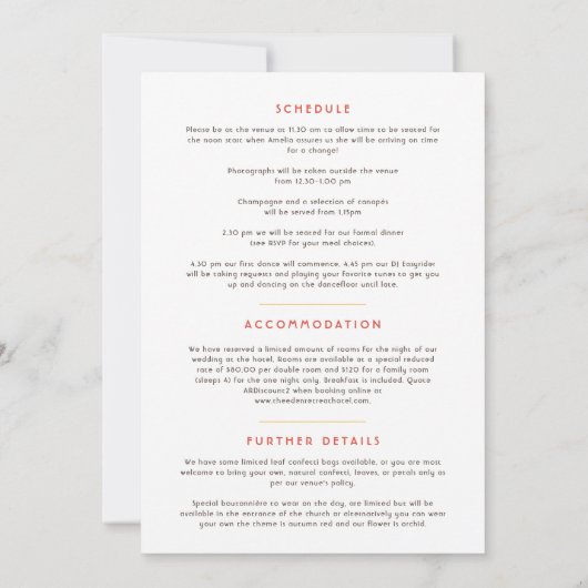 Gegevens over de bruiloft van herfsten (Achterkant)