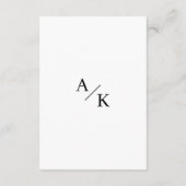 Gegevens over de Elegant Floral Black en White Wed Informatiekaartje (Achterkant)