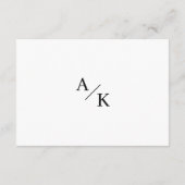 Gegevens over de Elegant Floral Black en White Wed Informatiekaartje (Achterkant)