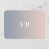 Gegevens over de Elegant Ombre Dusty Blue & Pink W Informatiekaartje (Achterkant)