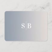 Gegevens over de Elegant Ombre Ivory & Dusty Blue Informatiekaartje (Achterkant)