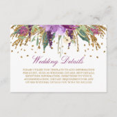 Gegevens over de finale van Floral Glitter Amethys Informatiekaartje (Voorkant)