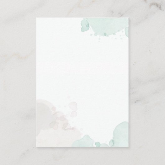 Gegevens over de finale Waterverf Informatiekaartje (Achterkant)