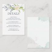 Gegevens over de finale Waterverf Informatiekaartje (Voorkant / Achterkant)