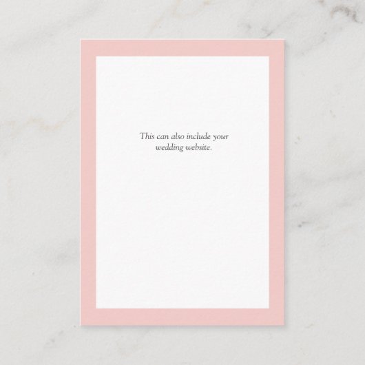 Gegevens over de finale Waterverf van Elegant Roze Informatiekaartje (Achterkant)