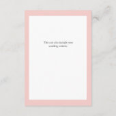 Gegevens over de finale Waterverf van Elegant Roze Informatiekaartje (Achterkant)