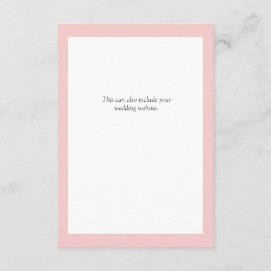 Gegevens over de finale Waterverf van Elegant Roze Informatiekaartje (Achterkant)