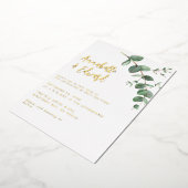 Gegevens over de folie van eucalyptus en uitnodigi folie uitnodiging (Gedraaid)