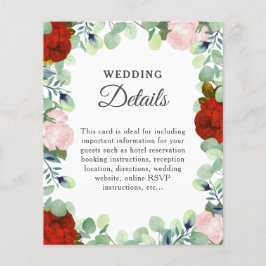 Gegevens over de groene bruiloft van Elegant Red B