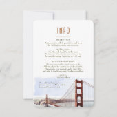 Gegevens over de INFO in San Francisco Golden Gate Kaart (Voorkant)