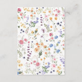 Gegevens over de lenteverbindingen van tuinbloemen informatiekaartje (Achterkant)