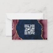 Gegevens over de marine, Bourgogne en Gold Agate Notitiekaartje (Achterkant)