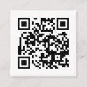 Gegevens over de minicode QR Black White Wedding Informatiekaartje (Achterkant)