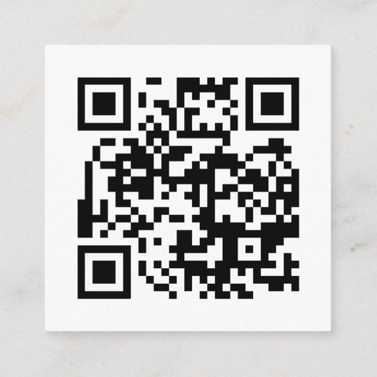 Gegevens over de minicode QR Black White Wedding Informatiekaartje (Achterkant)