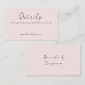 Gegevens over de minimale monogram Roos Visitekaartje (Voorkant / Achterkant)