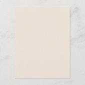 Gegevens over de minimalistische bruiloft informatiekaartje (Achterkant)