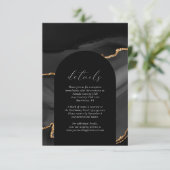 Gegevens over de moderne zwarte goudslagring informatiekaartje (Staand voorkant)