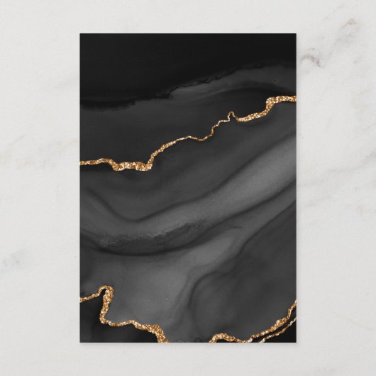 Gegevens over de moderne zwarte goudslagring informatiekaartje (Achterkant)