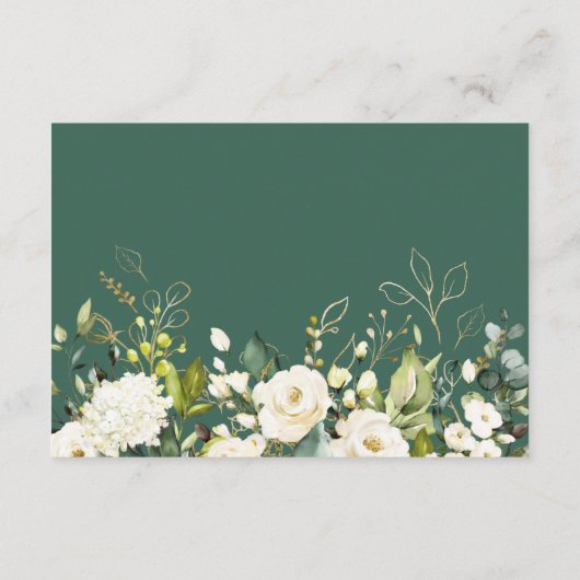 Gegevens over de ontvangst van witte rozengroene b informatiekaartje (Achterkant)