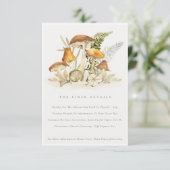 Gegevens over de Oranje paddenstoel Fern Foliage W Informatiekaartje (Staand voorkant)