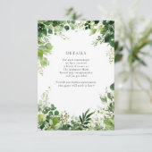 Gegevens over de rand van de groene takken informatiekaartje (Staand voorkant)