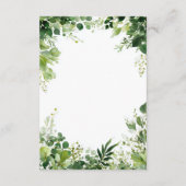 Gegevens over de rand van de groene takken informatiekaartje (Achterkant)