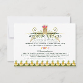 Gegevens over de Tropische zomerbruiloft voor eleg Kaart