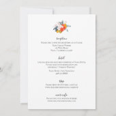 Gegevens over de uitnodiging voor Floral-sinaasapp (Achterkant)